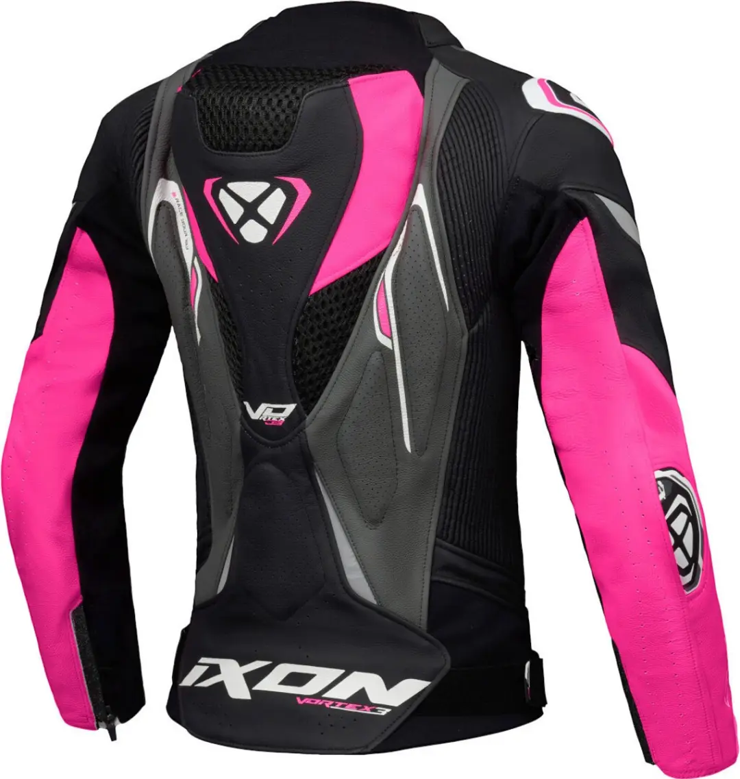 IXON Vortex 3 Dames Motorjas - L - Zwart/Rozewit