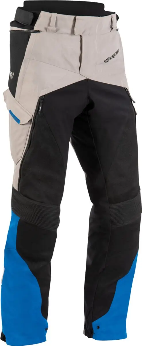 Ixon Eddas PT Grijs Zwart Blauw Textiele Motorbroek