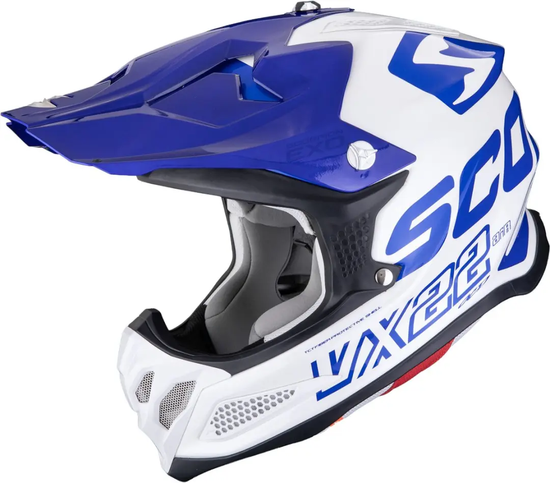 Scorpion VX-22 Air Updown Motorcrosshelm - XL - Zwart/Wit/Blauw