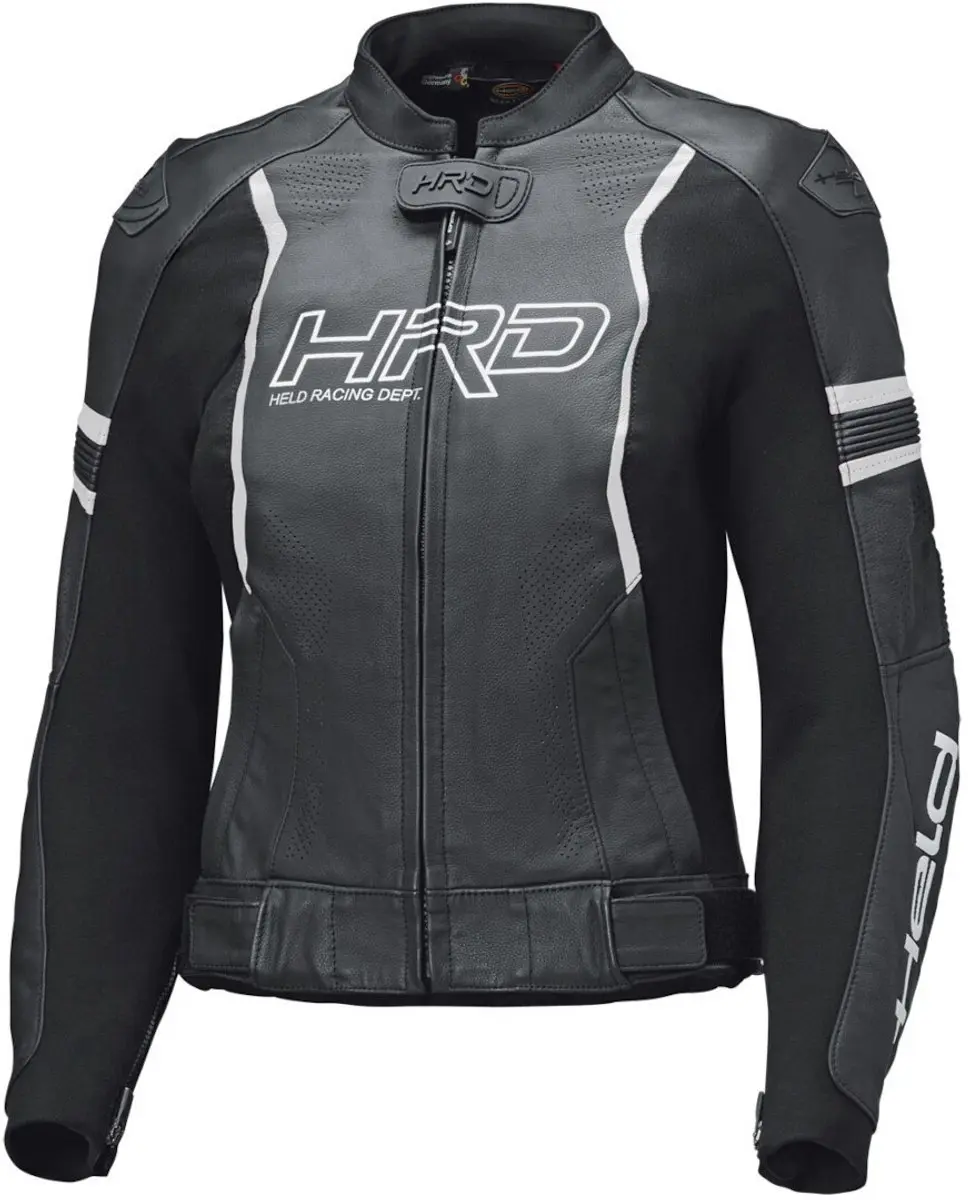 Held Street Rocket 4 Dames Zwart Wit Leren Motorjas