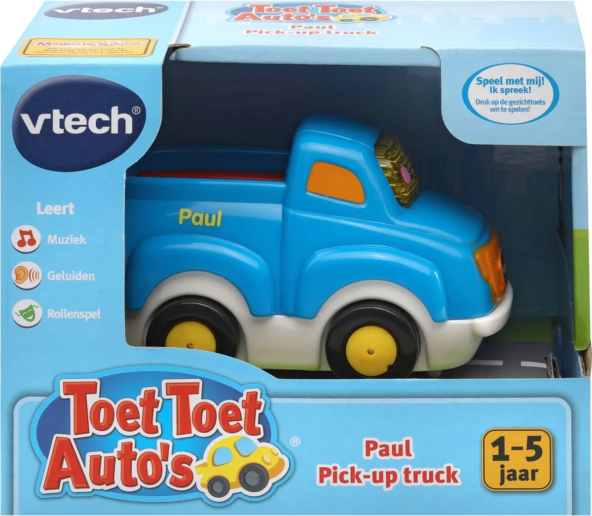 VTech Toet Toet Auto's Paul Pick-up Truck Speelfiguur - afbeelding 2 van 2