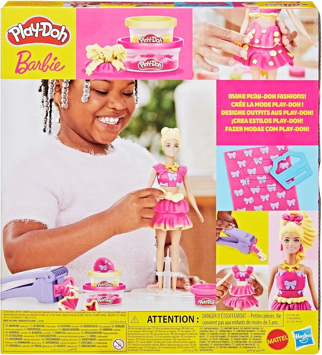 Hasbro Play-Doh Barbie Poppen Speelset - Multicolor - afbeelding 6 van 6