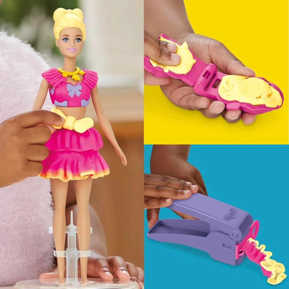 Hasbro Play-Doh Barbie Poppen Speelset - Multicolor