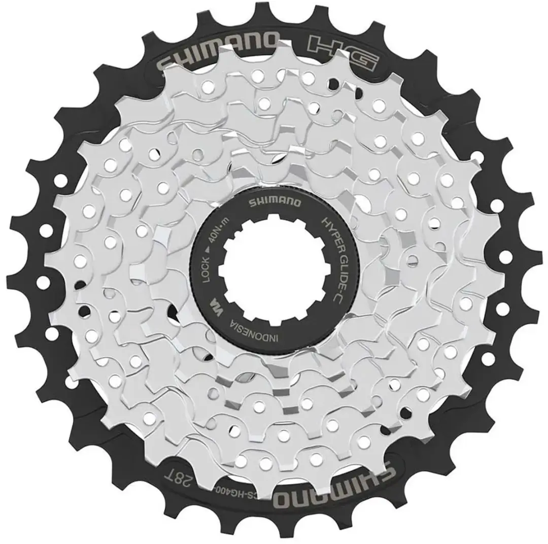 Shimano CS-HG400 7-speed Cassette 11-28T - Staal Zilver/Zwart