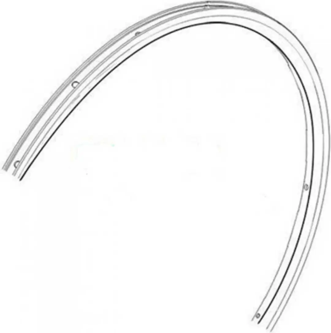 Shimano WH-R501 Achtervelg 28 inch - 24 gaats - Zwart/Rood - afbeelding 2 van 3