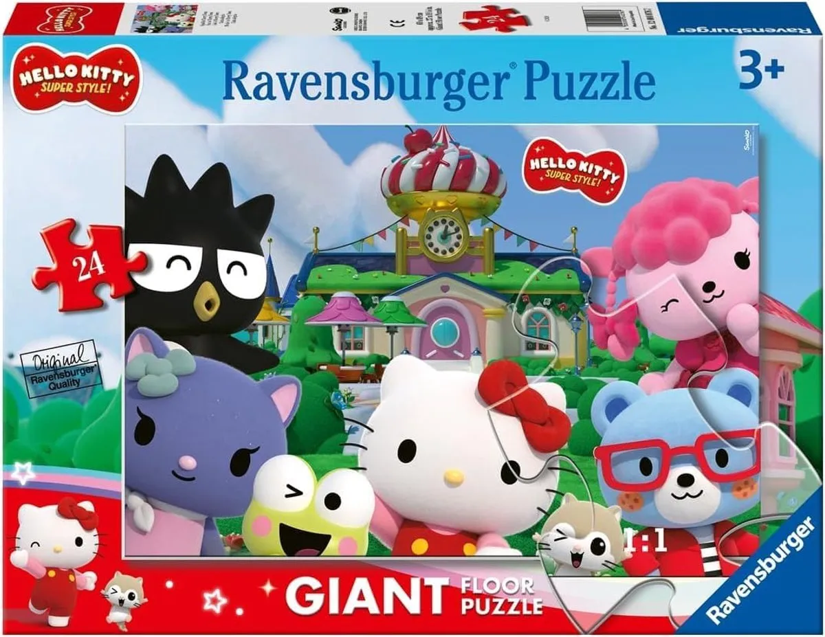 Ravensburger Hello Kitty Super Style Vloerpuzzel 24-delig 70x50cm Multicolor - afbeelding 3 van 4