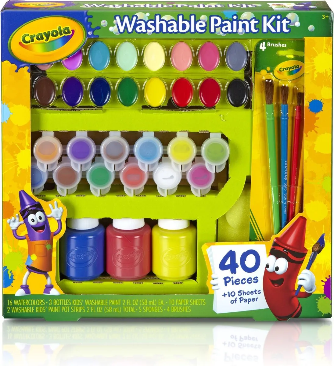 Crayola Wasbare Verf Hobbypakket - 40 Stuks - Veelkleurig