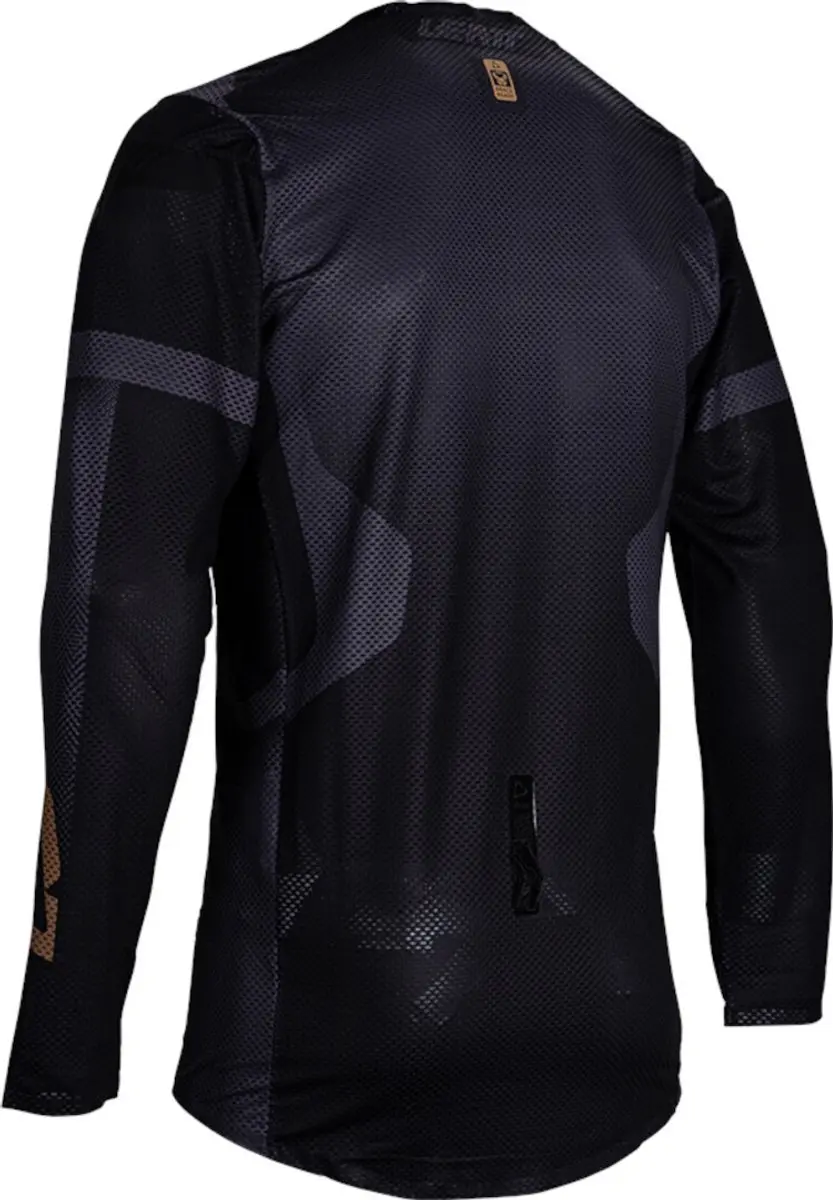 Leatt Moto 5.5 UltraWeld V25 Stealth Motocross Jersey - L - Zwart/Grijs - afbeelding 5 van 6