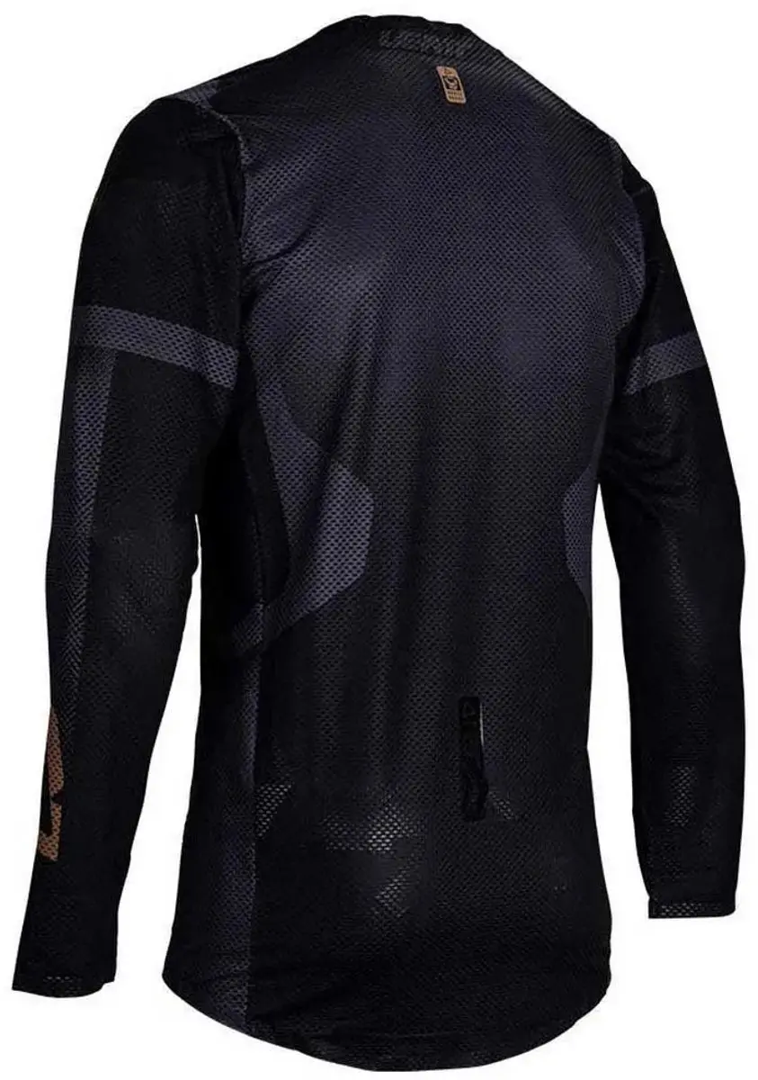 Leatt Moto 5.5 UltraWeld V25 Stealth Motocross Jersey - L - Zwart/Grijs - afbeelding 4 van 6