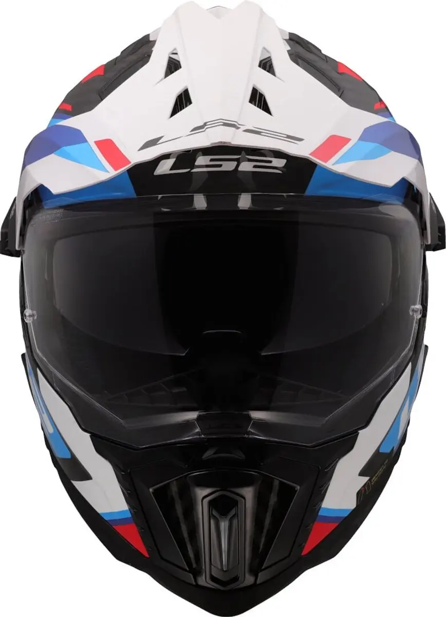 LS2 MX701 Explorer C Frontier II Motorhelm - Maat S - Wit/Blauw