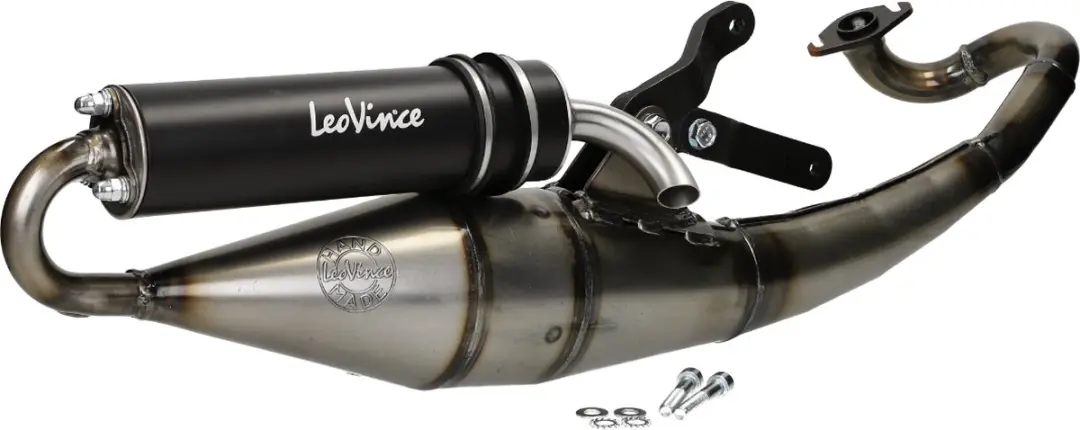 LeoVince Hand Made TT Black Edition Uitlaat 50cc 2-Takt