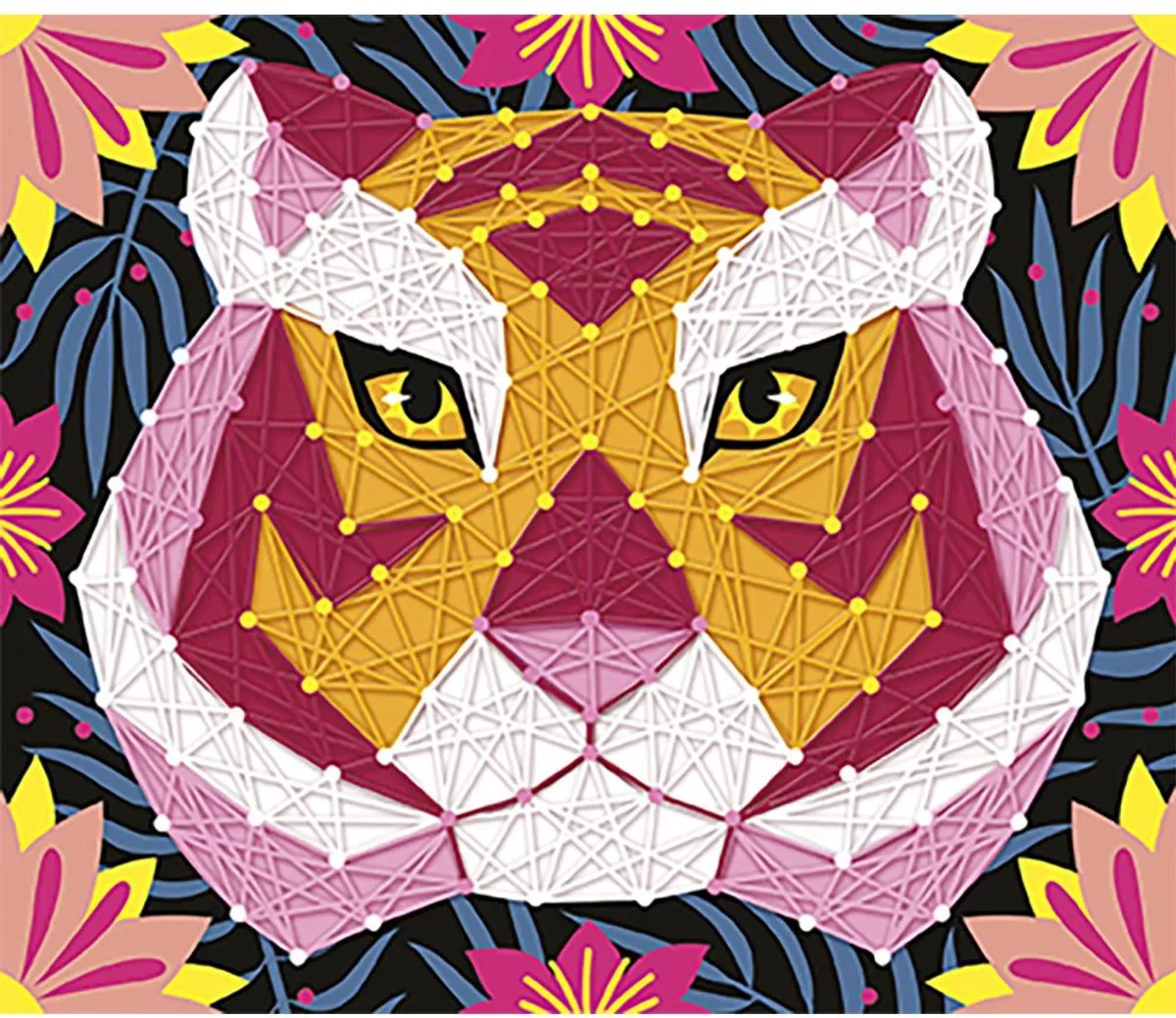Janod String Art Jungle Dieren Knutselset - Multikleur