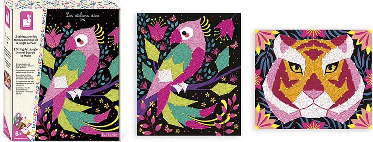 Janod String Art Jungle Dieren Knutselset