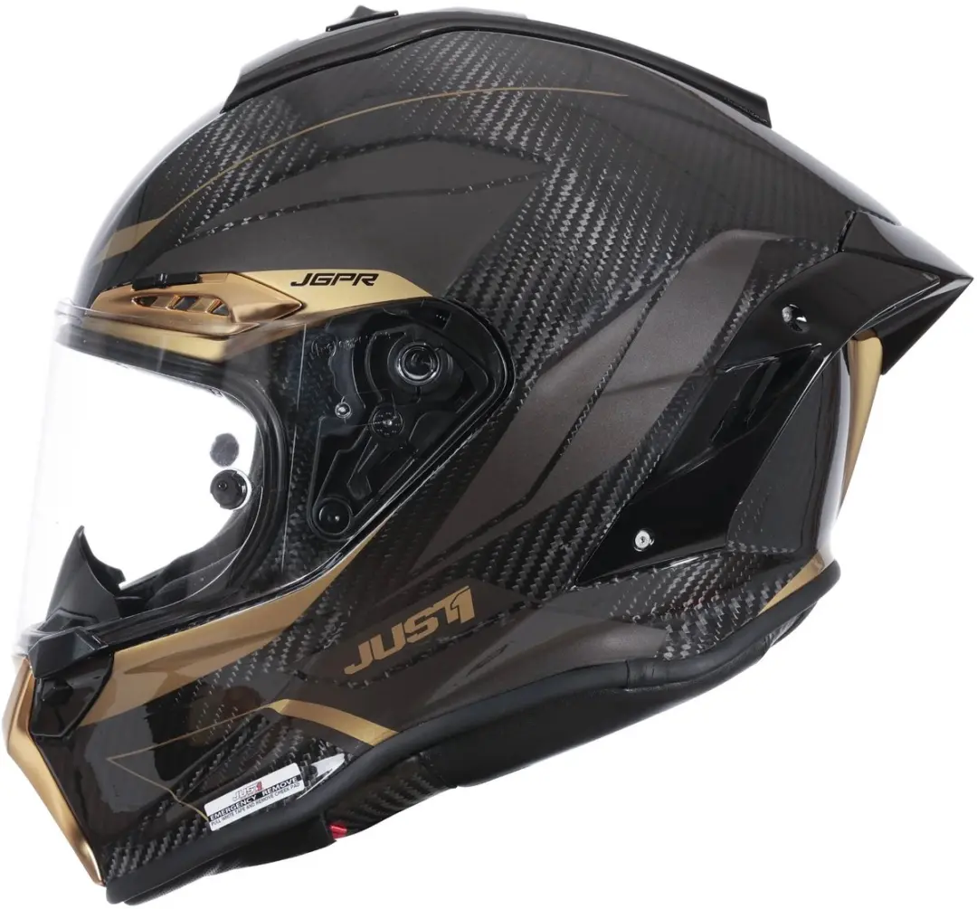 Just1 Motorhelm Integraal J-GPR Gold-Carbon Gloss Maat S