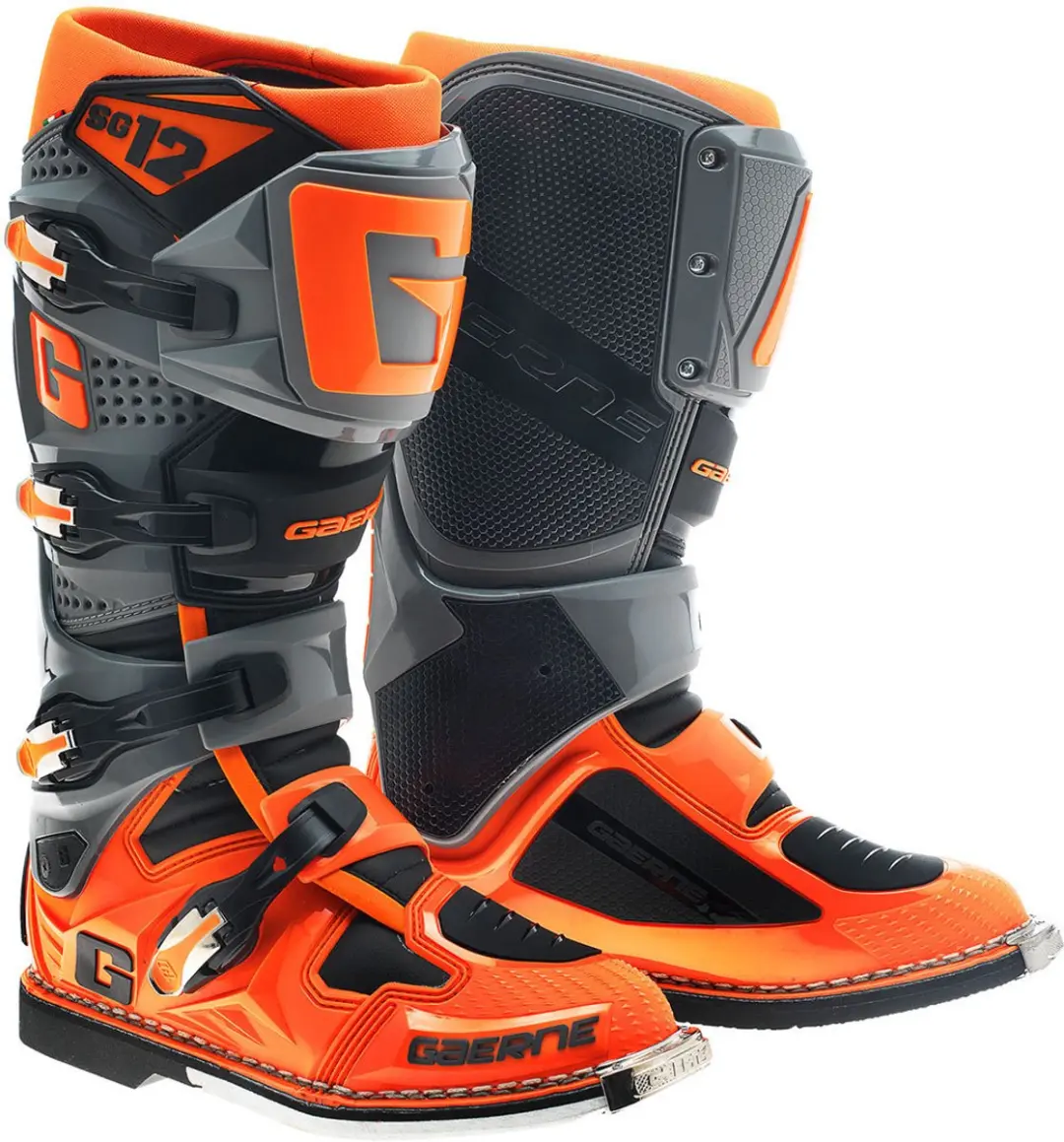 Gaerne SG-12 Grijs Zwart Oranje Crosslaarzen