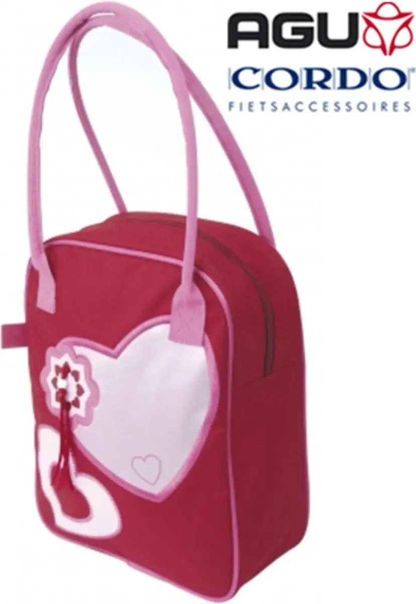 Agu Fietstas Bikestar Shopper Hearts Rood