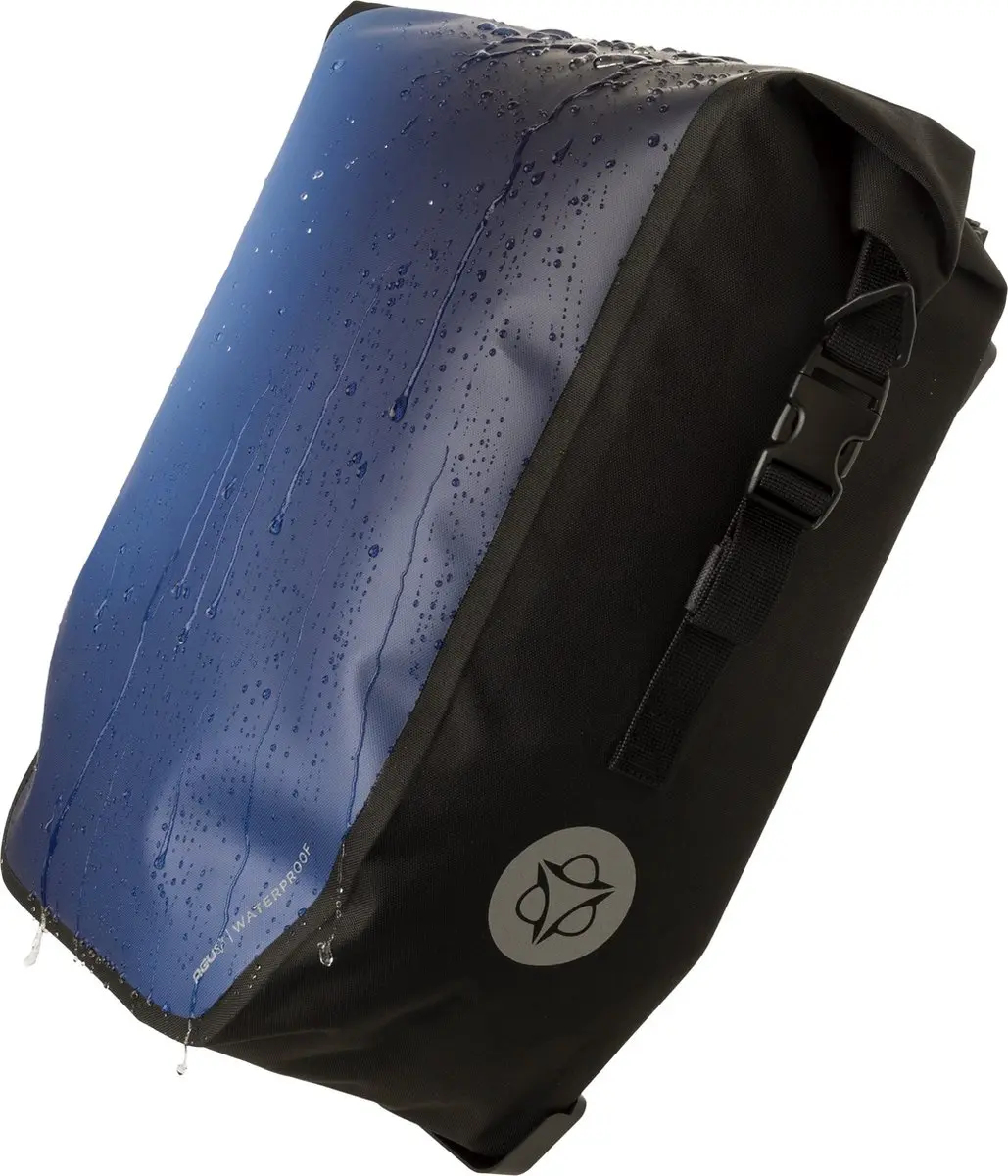 AGU Clean Shelter Fietstas Large 21L - Blauw Melange