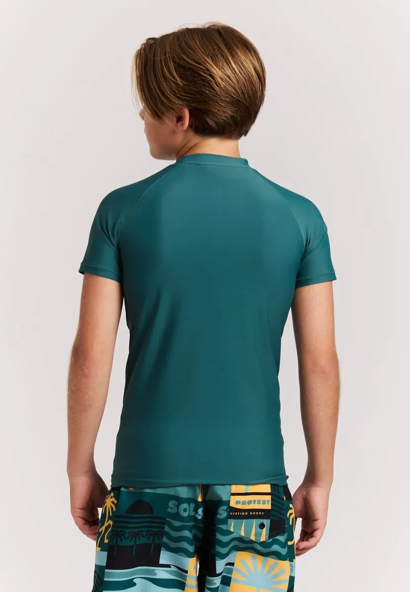 Protest PRTBerents Jr UV-shirt Jongens 104 - Dark Teal