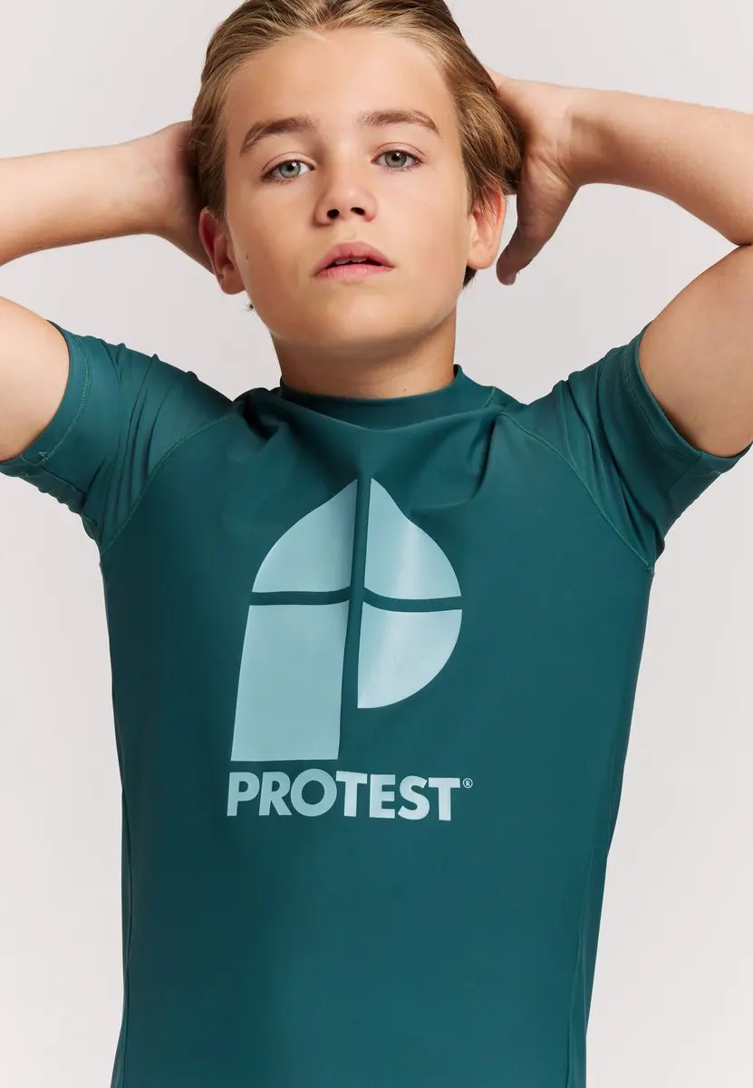 Protest PRTBerents Jr UV-shirt Jongens 104 - Dark Teal