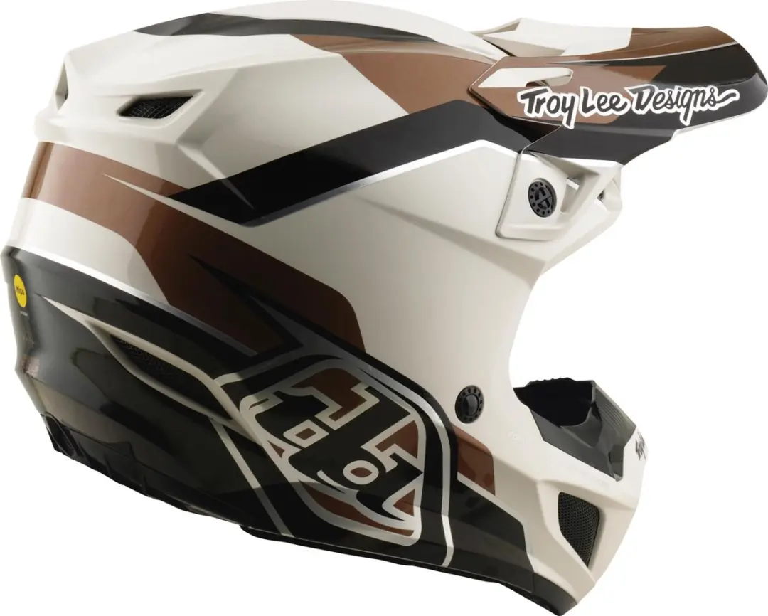 Troy Lee Designs SE5 Polycarb MIPS Motocrosshelm - S - Beige/Bruin