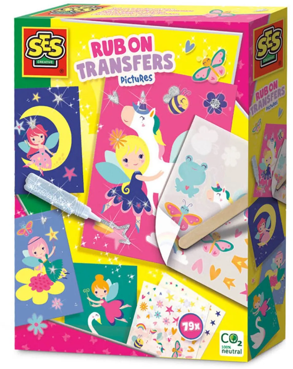 SES Creative Rub on Transfer Kaarten
