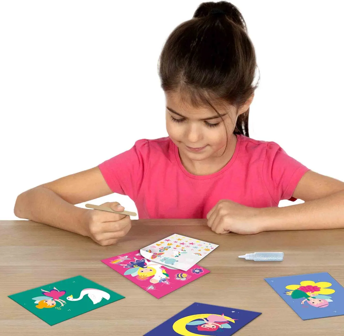SES Creative Rub on Transfer Kaarten - 4 Stuks