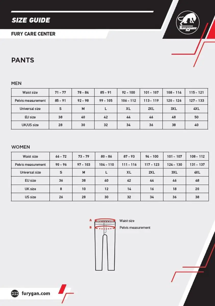 Furygan Softshell Broek 3XL - Zwart