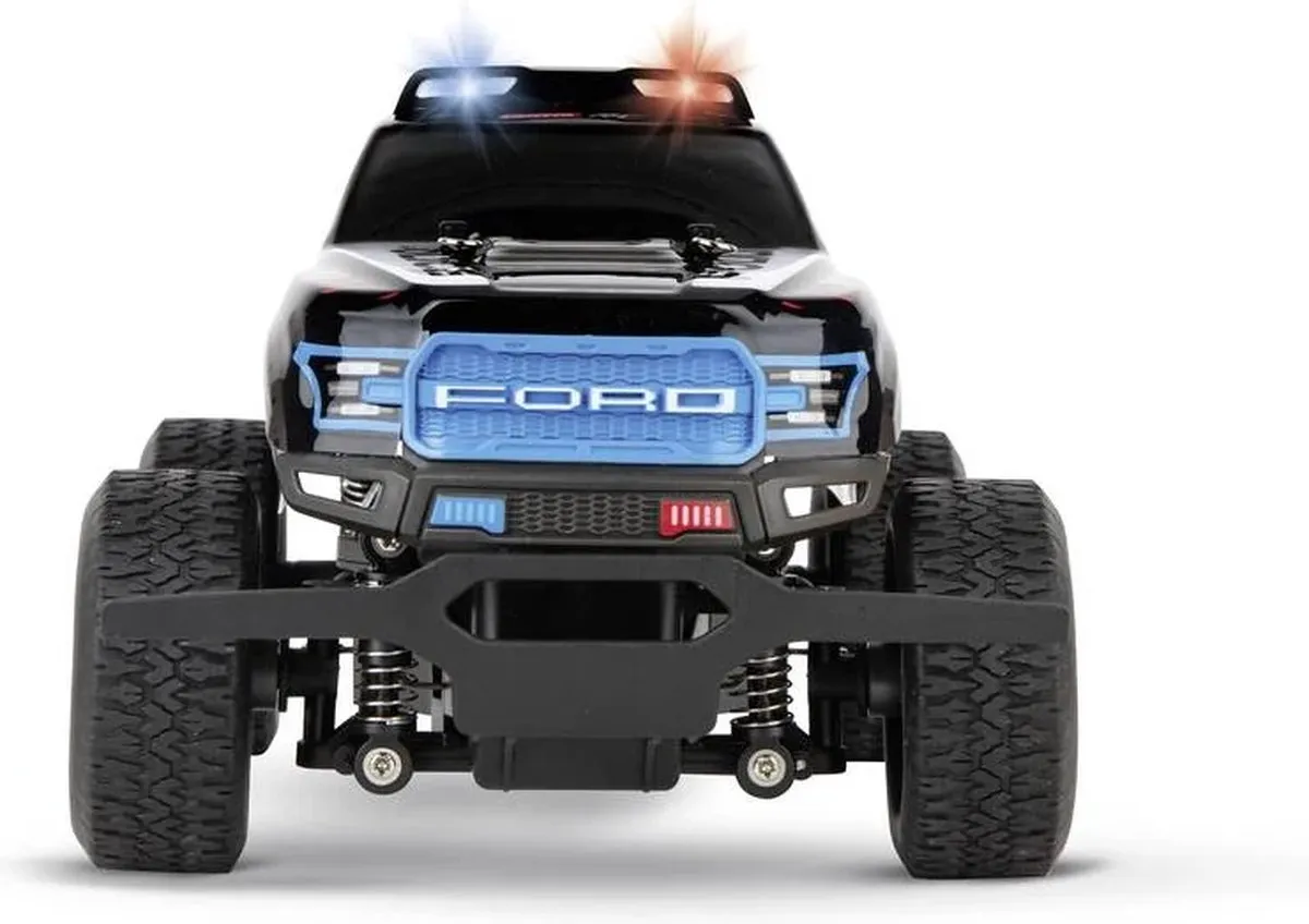 Carrera RC Auto Ford F-150 Raptor Police 1:18 - CAR370182024 - Zwart/Wit