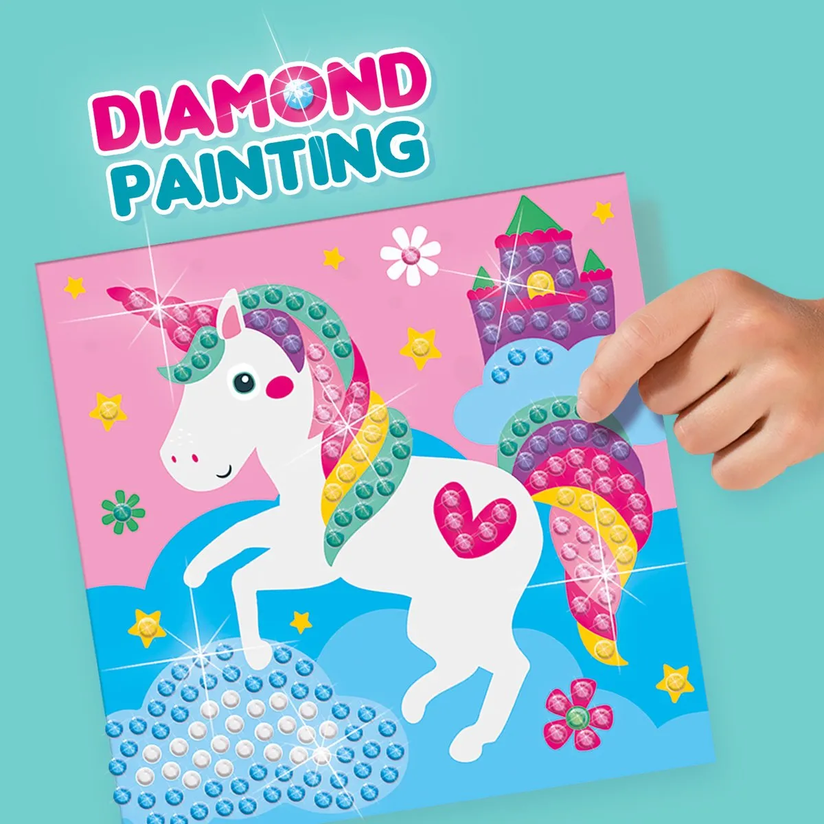 SES Creative Hobby Pink Diamond Painting Vrolijke Dieren - 1440 Stickers