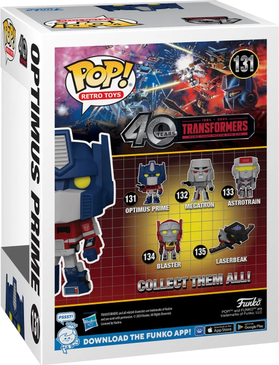 Funko Pop Optimus Prime Transformers G1 #131 - Multi - afbeelding 3 van 4
