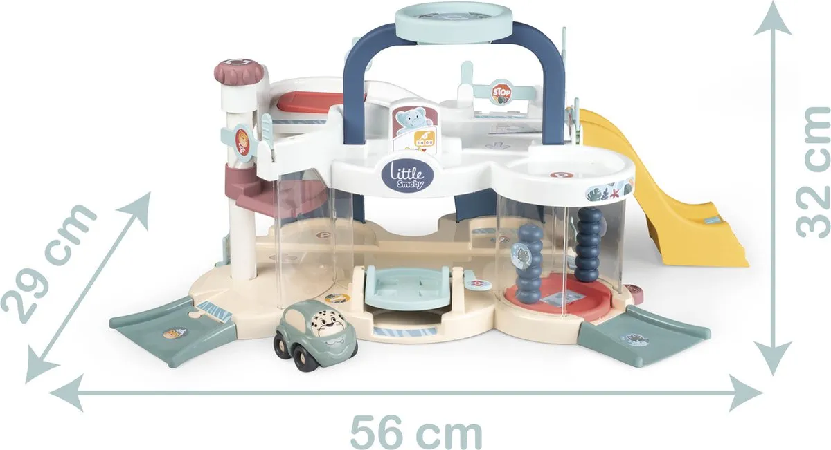 Smoby Little Smoby Eerste Speelgoed Garage 7600140202 - Groen