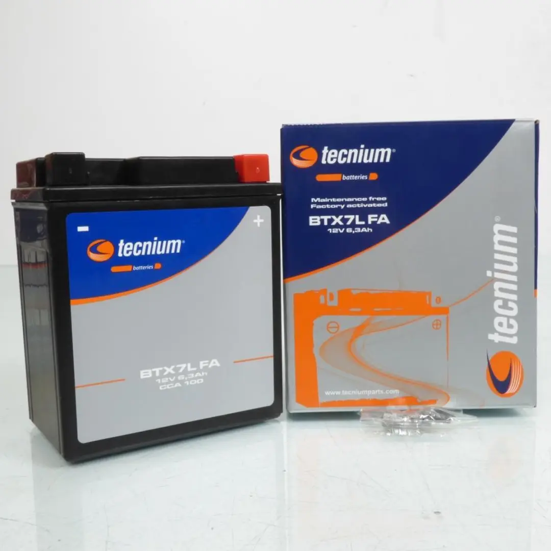 Batterie SLA Tecnium pour Moto Honda 600 Cb F Hornet 2003 à 2006 YTX7L SLA / 12