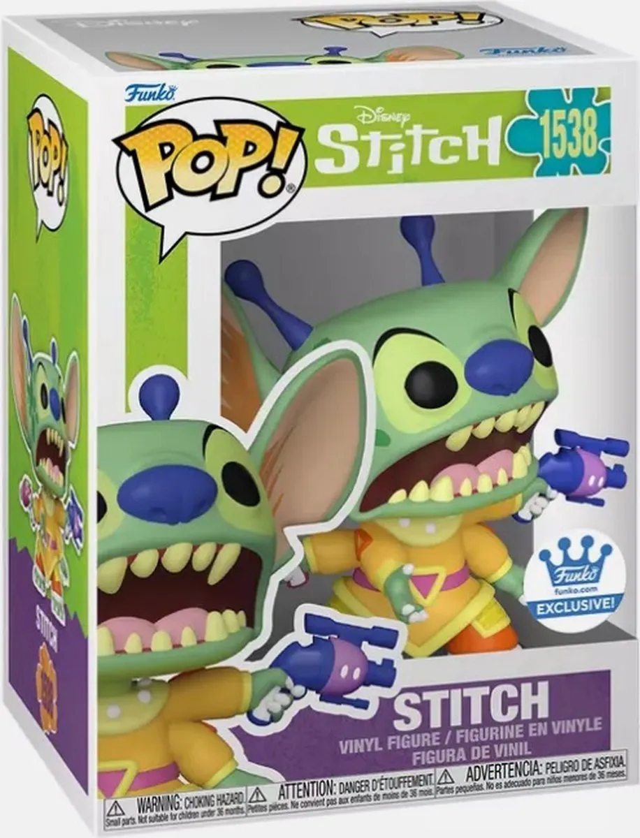 Funko Pop! Disney Stitch met Straalpistolen #1538 - Groen