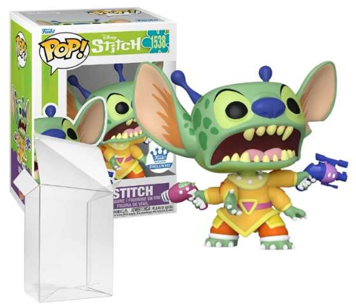 Funko Pop! Disney Stitch met Straalpistolen #1538 - Groen