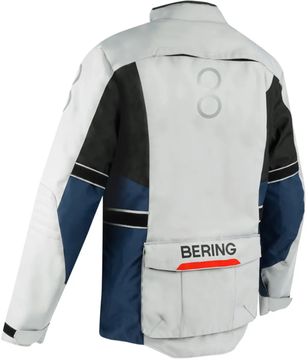 Bering Siberia Jas - Grijs/Blauw/Rood - Maat M