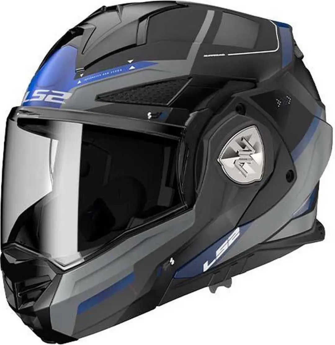 LS2 FF901 Advant X Spectrum Helm - L - Zwart/Titanium Blauw