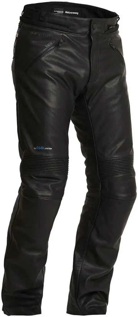 Halvarssons Leren Rinn Zwart Motorbroek