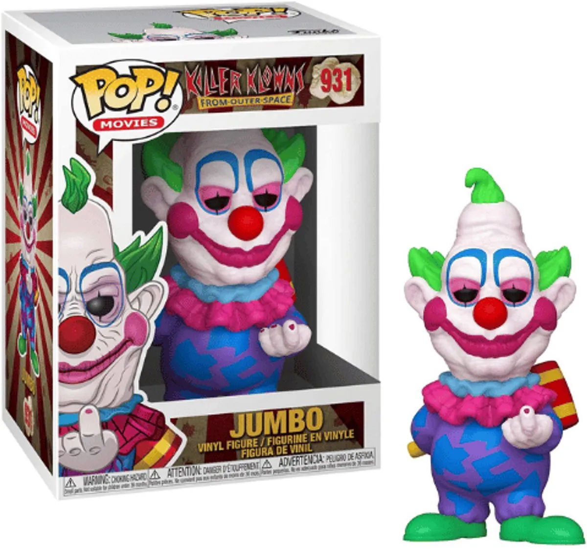 Funko Pop! Killer Klowns From Outer Space Jumbo #931 - Multi
