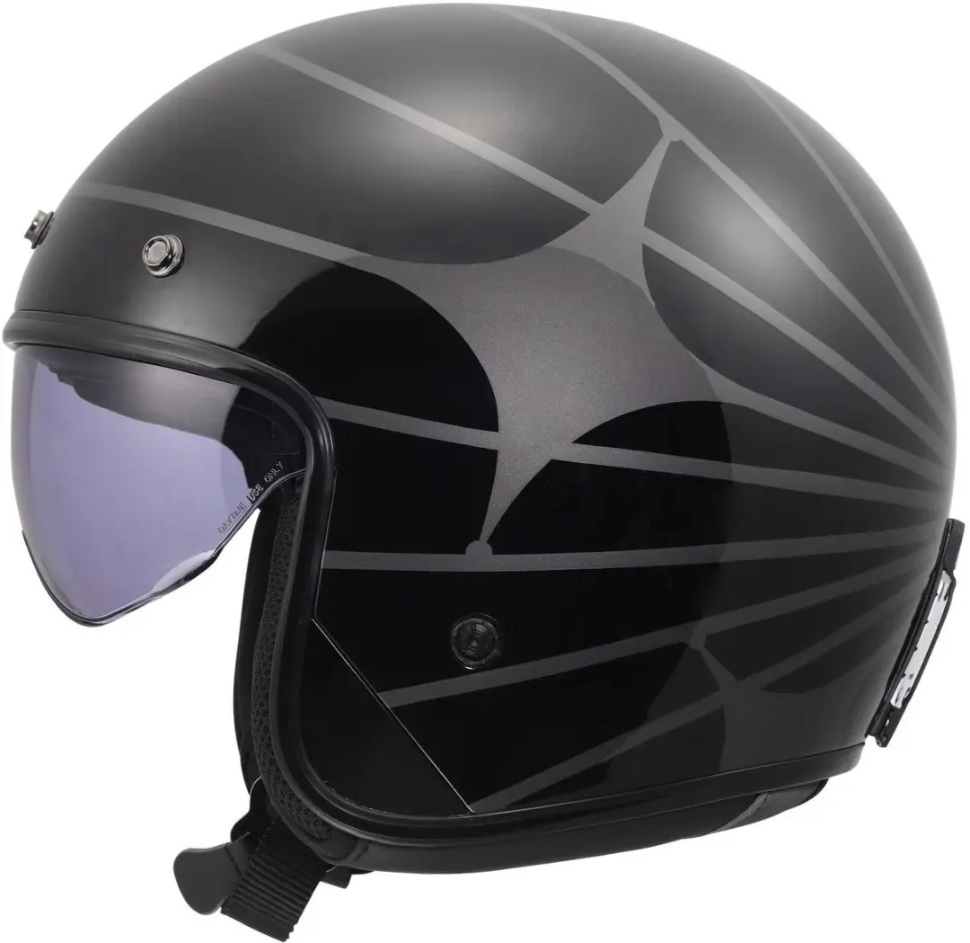 LS2 Helm Bob II OF601 Cosmic - XS - Zwart/Grijs