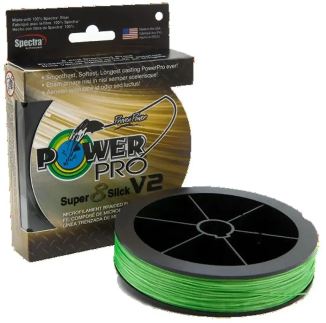 Shimano Power Pro Super 8 Slick V2 Gevlochten Vislijn 0.19mm - Groen