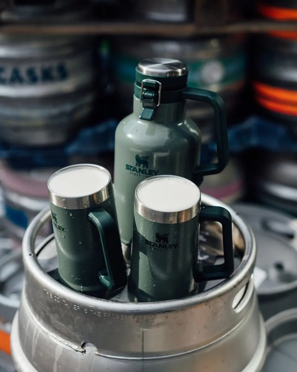 Stanley Classic Vacuum Stein 0.7L - Hammertone Green