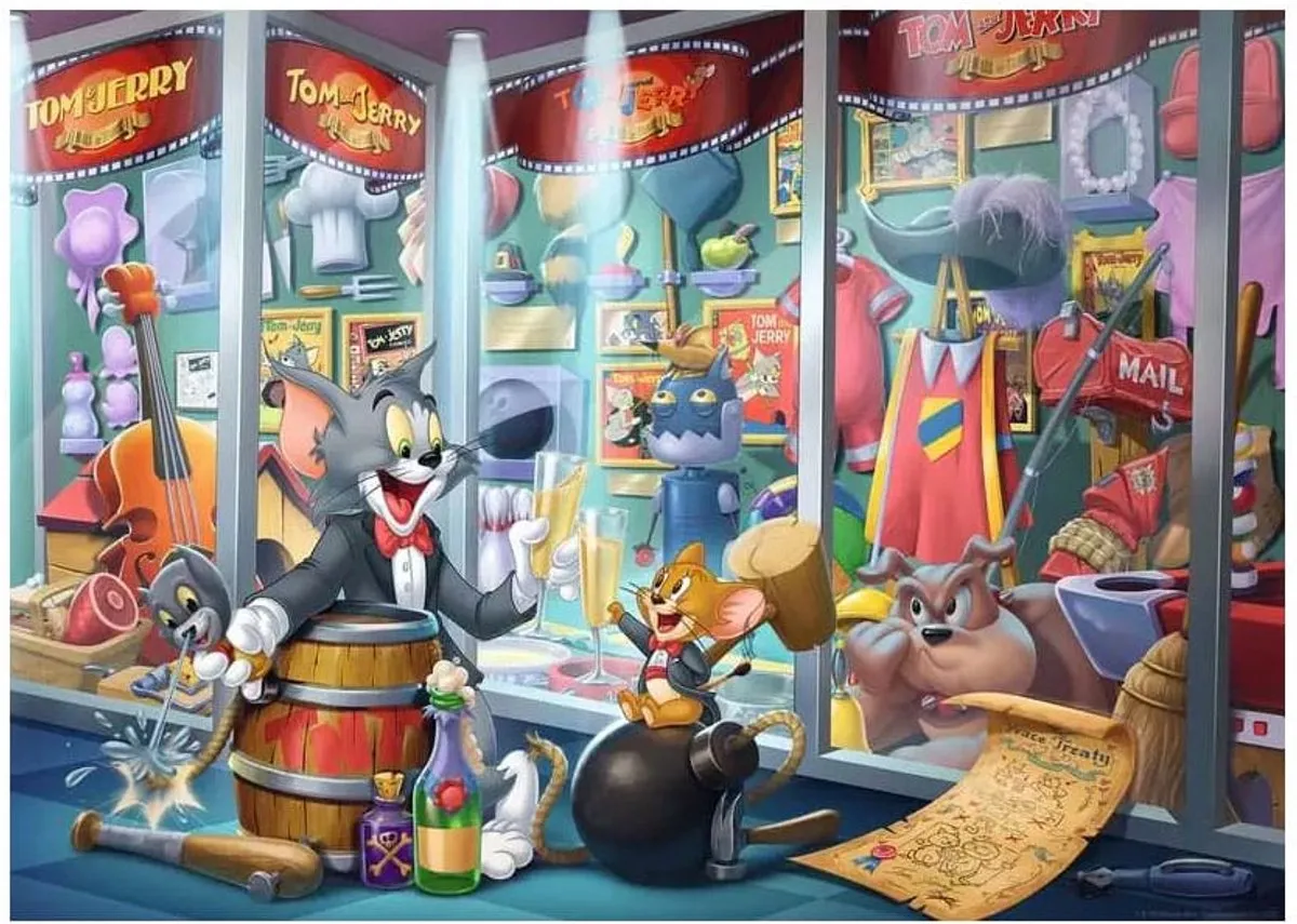 Ravensburger Tom and Jerry Puzzel 1000 Stuks - Multicolor