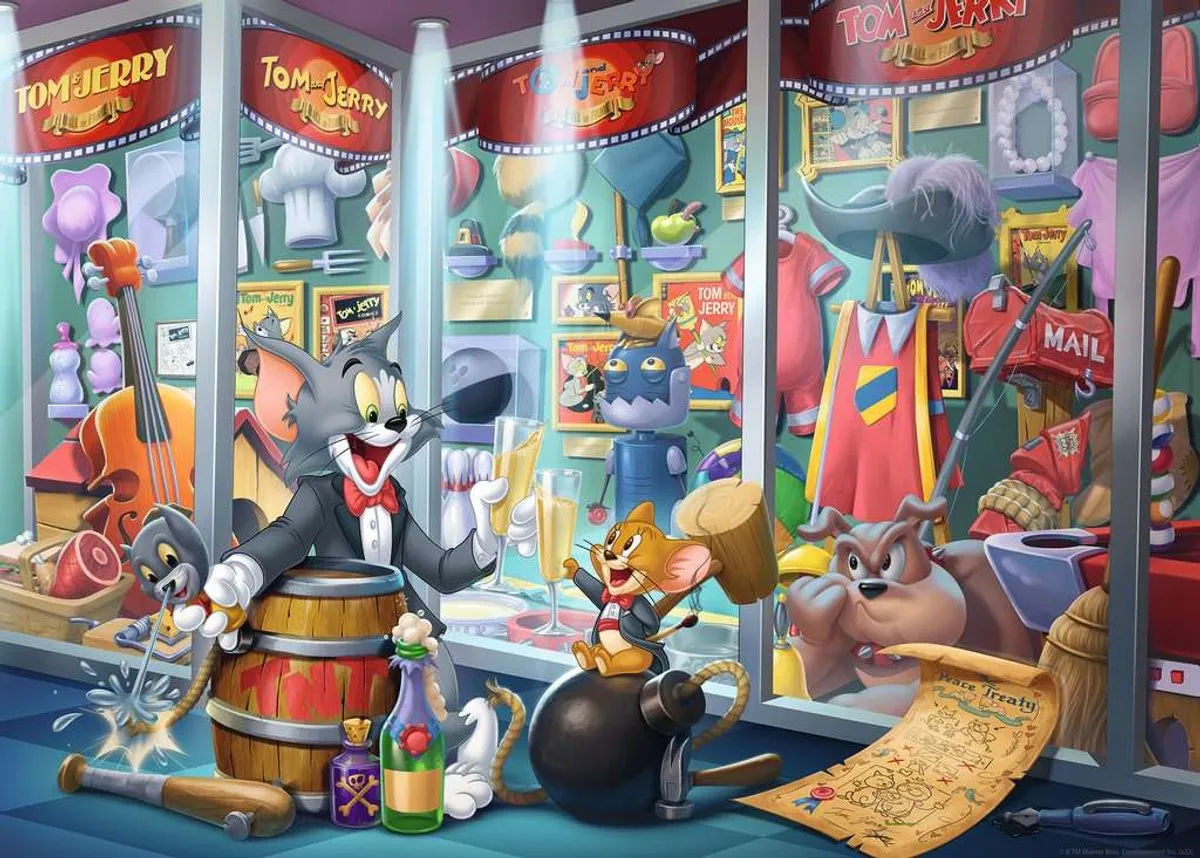 Ravensburger Tom and Jerry Puzzel 1000 Stuks - Multicolor