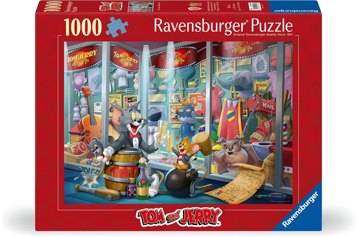 Ravensburger Tom and Jerry Puzzel 1000 Stuks - Multicolor