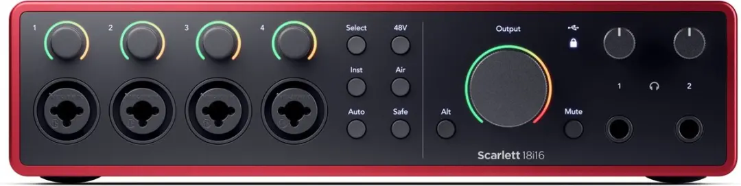 Focusrite Scarlett 18i16 4th Gen USB Audio Interface - 18 In/16 Uit - afbeelding 4 van 6