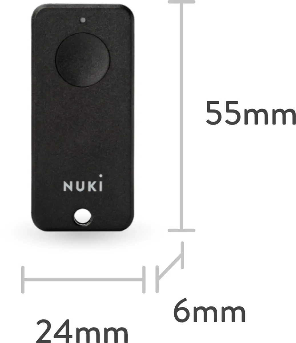 Nuki Fob Bluetooth Sleutelhanger - Cilinderslot 10/30mm - Zwart