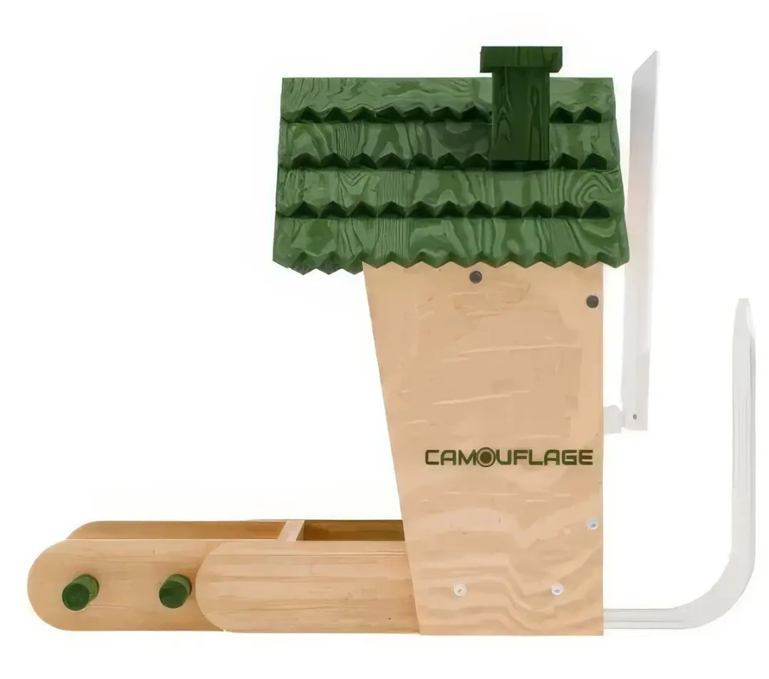 Camouflage EZ Birdspot Vogelhuisje met AI Wildcamera - Bruin/Groen - afbeelding 2 van 5