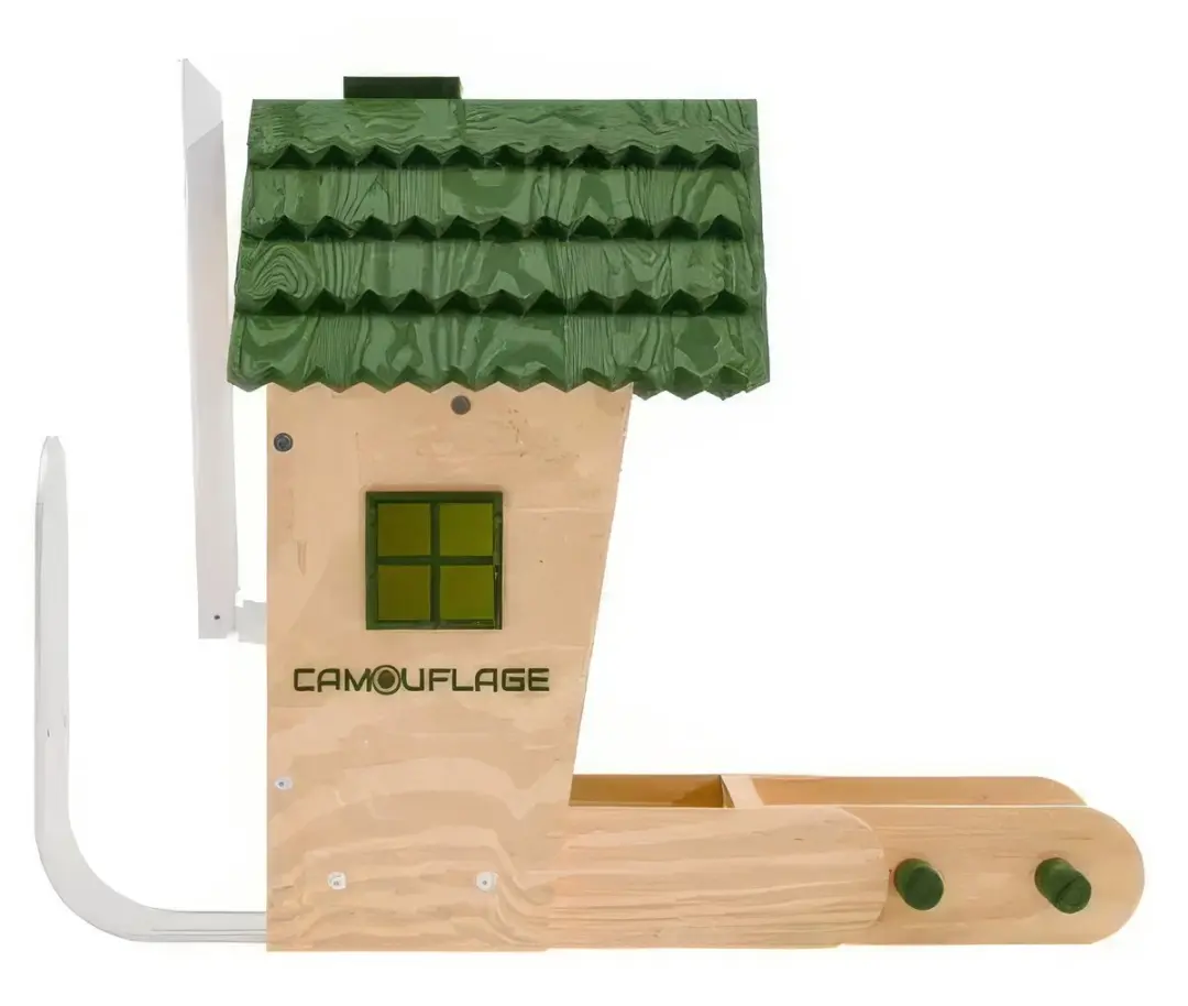 Camouflage EZ Birdspot Vogelhuisje met AI Wildcamera - Bruin/Groen - afbeelding 3 van 5