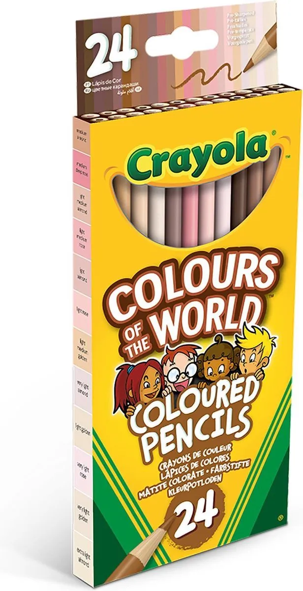Crayola Colors Of The World Kleurpotloden - 24 Stuks
