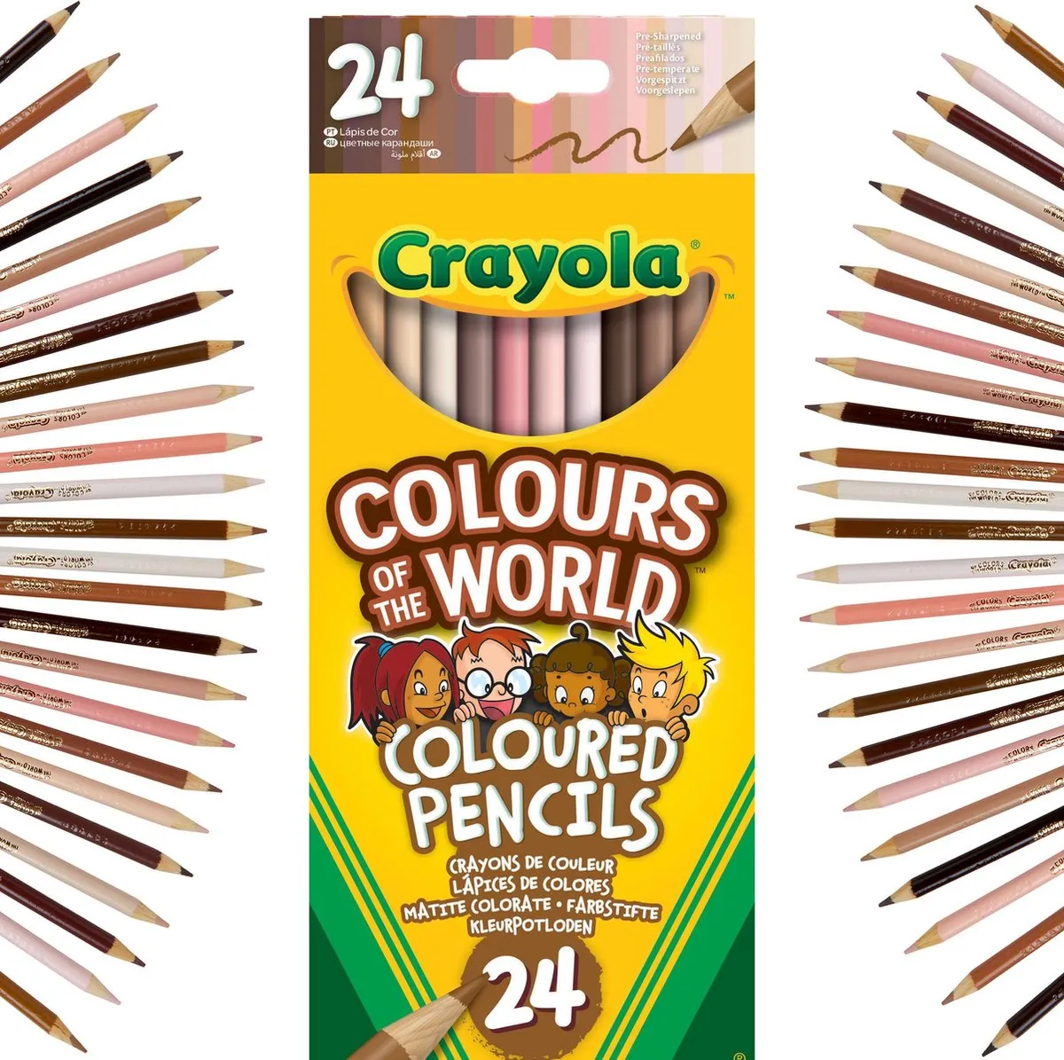 Crayola Colors Of The World Kleurpotloden - 24 Stuks